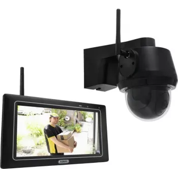 Set de cámara de vigilancia inalámbrica ABUS EasyLook BasicSet PPDF17100, 4 canales con 1 cámara, 2K QHD, 2,4 GHz, monitor de 7