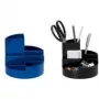 MAUL Organizador de escritorio cilíndrico negro 140 mm de diámetro 125 mm de altura