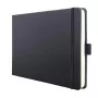 SIGEL CO201 Cuaderno A5 liso, Negro, 66 hojas