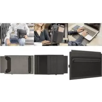 SIGEL BA510 Funda para portátil hasta 14 inch con función de soporte, fieltro, gris