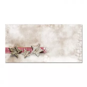 Sigel DU049 Sobre navideño DIN largo (DL, 110 x 220 mm), Winter Chalet, marrón/rojo, 90 g/m²