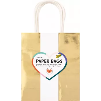 Folia Bolsas de papel Gold M Brillante 7 piezas