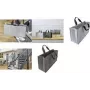 SIGEL Business Desk Sharing Bag Basic L gris fieltro (poliéster) con 2 asas