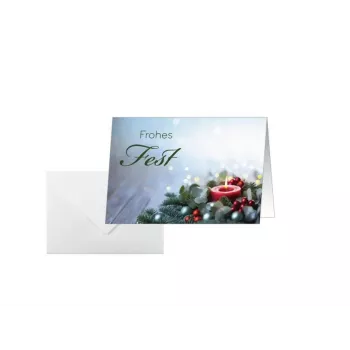 Sigel 25 tarjetas navideñas Candlelight Cheer DIN A6 con sobres