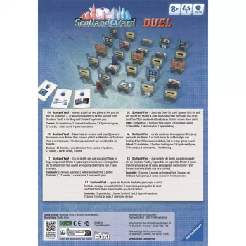 Ravensburger Scotland Yard Duel - juego de cartas de detectives para 2 jugadores