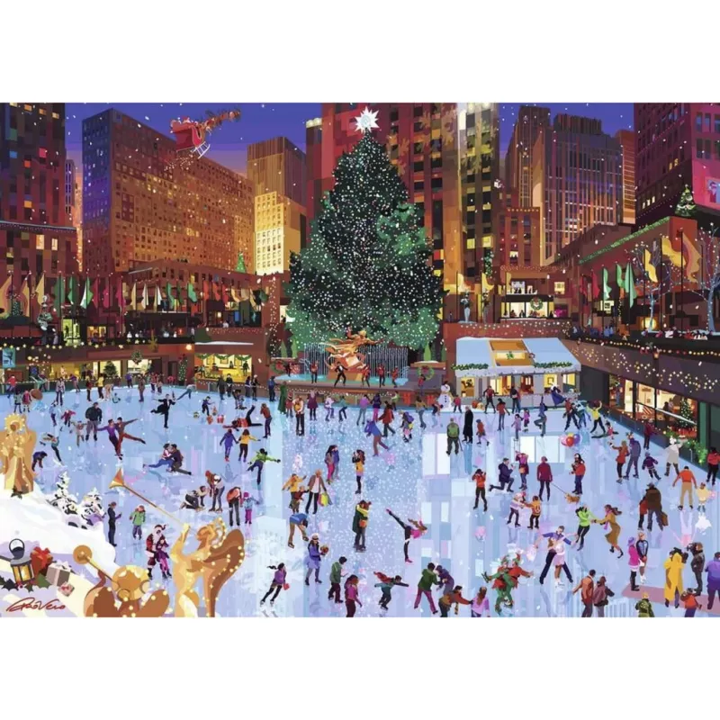 RAVENSBURGER puzzle de 1000 piezas – Magia navideña en el Rockefeller Center