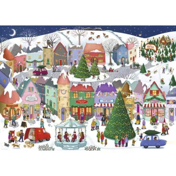 Ravensburger puzzle Ciudad navideña encantada (1000 piezas)