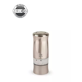 Peugeot Zeli Molinillo eléctrico de sal 14 cm Plata