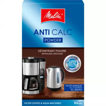 MELITTA Anti Calc Solución descalcificadora para cafeteras – 250 ml descalcificador líquido, compatibilidad universal, fórmula con ácido cítrico, hasta 2 aplicaciones