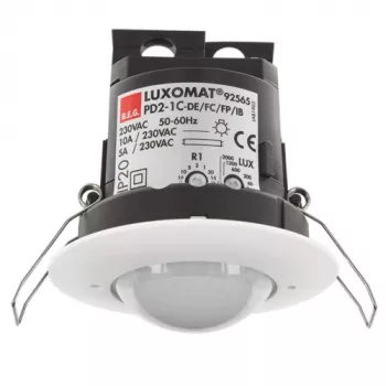 BEG BRCK LUXOMAT PD2-M-1C-DE Detector de presencia empotrable en techo, 1 canal, Blanco