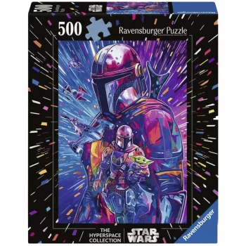RAVENSBURGER Puzzle Star Wars Hyper Space Collection: The Mandalorian (500 piezas, piezas grandes)