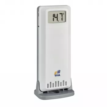 TFA 30.3900.02 ID-A0 Sensor inalámbrico de temperatura y humedad, 868 MHz, Blanco