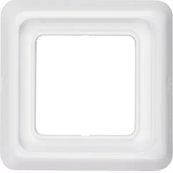 Hager WWD1100PW marco embellecedor 1 elemento empotrado con junta, IP44, blanco polar brillante