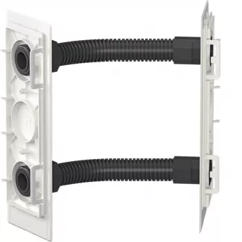 Hager ZM01AAR conector en esquina para cajas AAR, armario a armario, 90°, acero