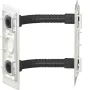 Hager ZM01AAR conector en esquina para cajas AAR, armario a armario, 90°, acero