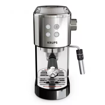 Krups Virtuoso XP444C10 cafetera espresso semiautomática, 15 bar, 1L, negro/plata