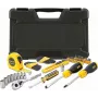 STANLEY STMT0-74864 set de herramientas de 51 piezas con vasos 1/4 pulgadas y 1/2 pulgadas y llaves combinadas en maletín de plástico