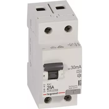 Legrand 402036 RX3 interruptor diferencial 25A bipolar 30mA tipo A 230V AC 2 módulos