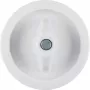 Hager WTW1000WG Placa central con mando giratorio, Serie 1930, blanco polar brillante