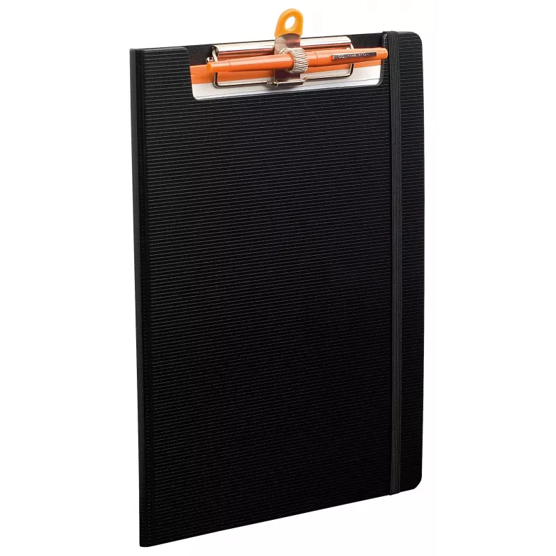Exacompta Exaboard Carpeta con pinza A4 negra polipropileno con clip metálico y ojal para colgar