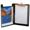 Exacompta Exaboard Carpeta con pinza A4 negra polipropileno con clip metálico y ojal para colgar