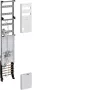Hager Campo de contador universal ZH53X9ST, 1 emplazamiento de contador, 3 filas de distribución, 1350mm, preconfeccionado, barra colectora de 5 polos, 63A, homologación regional NRW/SH/MV/N-Sachsen