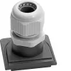 Hager Tehalit WNA701 Prensaestopas M20x1.5 con contratuerca para carcasa W.1, gris