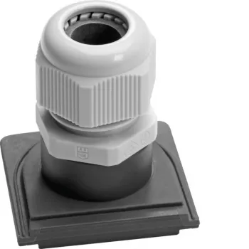 Hager Tehalit WNA701 Prensaestopas M20x1.5 con contratuerca para carcasa W.1, gris