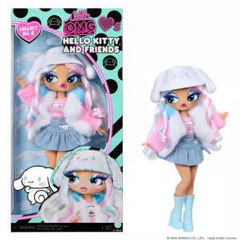 MGA L.O.L. Surprise O.M.G. Hello Kitty & Friends - Muñeca de moda Cinnamoroll