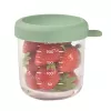 BEABA Tarro de vidrio para comida de bebé con tapa hermética 250 ml Verde salvia