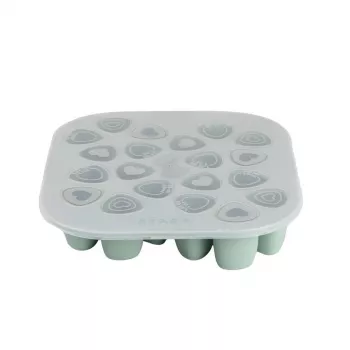Beaba Bandeja de congelación Multiportions 20 x 35 ml Silicona Verde salvia