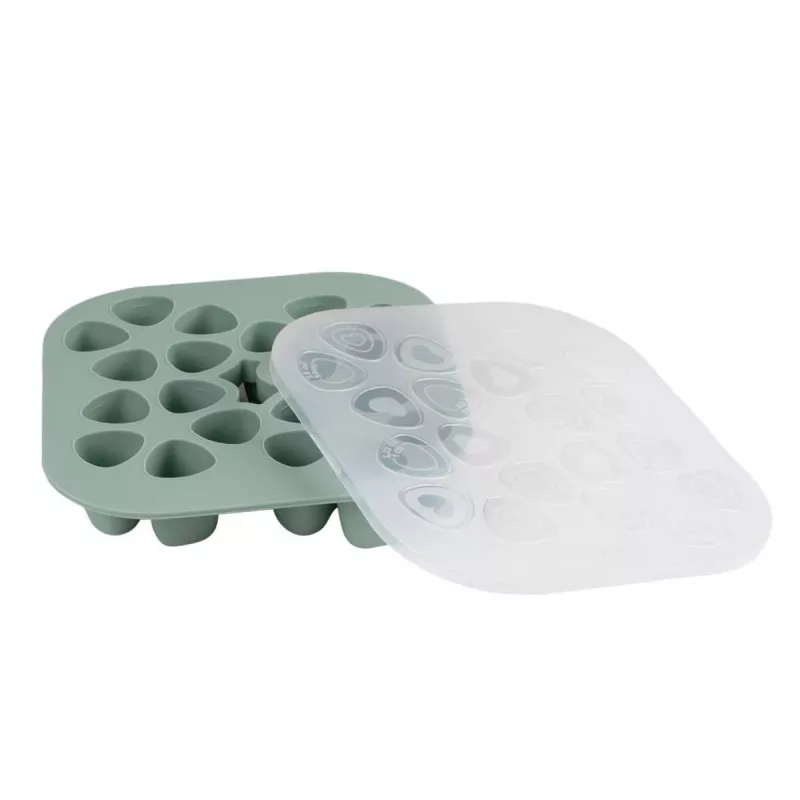 Beaba Bandeja de congelación Multiportions 20 x 35 ml Silicona Verde salvia