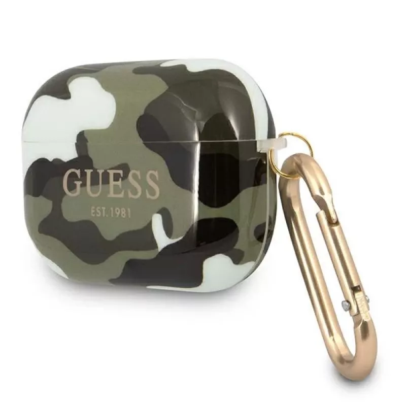 GUESS GUAPUCAMA Funda AirPods Pro Verde/Khaki Camo Colección