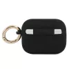 GUESS GUAPSSSK Funda AirPods Pro Negra Silicona Vintage Script