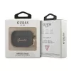 GUESS GUAPSSSK Funda AirPods Pro Negra Silicona Vintage Script