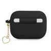 GUESS GUAPLSCHSK Funda AirPods Pro Negra Silicona Charm Heart Collection