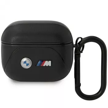 BMW BMA322PVTK Funda AirPods 3.ª generación Negra Piel Línea curva