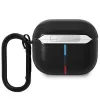 BMW BMA322PVTK Funda AirPods 3.ª generación Negra Piel Línea curva
