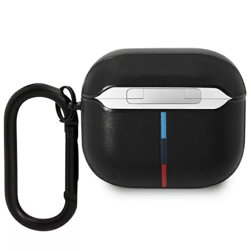 BMW BMA322PVTK Funda AirPods 3.ª generación Negra Piel Línea curva