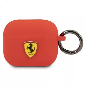 Ferrari FEA3SILRE Funda de silicona para Apple AirPods 3.ª generación, Roja