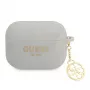 Guess GUAPLSC4EG Funda AirPods Pro Gris Silicona Charm 4G Colección