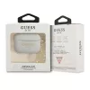 Guess GUAPLSC4EG Funda AirPods Pro Gris Silicona Charm 4G Colección