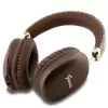 GUESS GUE003639 Gcube Auriculares Bluetooth on-ear con logo Metallic Script Marrón