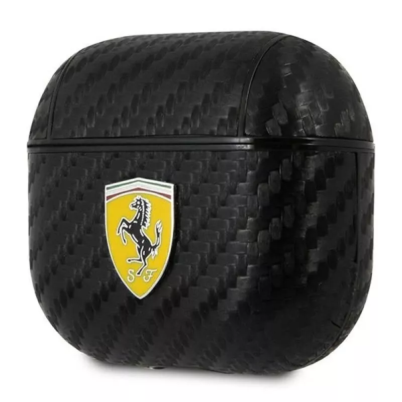 Ferrari FESA3CABK funda AirPods 3 On Track PU Carbon Black