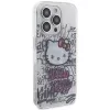 Hello Kitty HKHCP14XHDGPHT Funda rígida iPhone 14 Pro Max 6,7 pulgadas Blanca IML Kitty On Bricks Graffiti