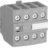 ABB CA4-40E Bloque de contactos auxiliares, 4 NA, montaje frontal, bornes de tornillo