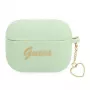 GUESS GUAPLSCHSN Funda AirPods Pro Verde Silicona Charm Heart Collection