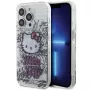Hello Kitty HKHCP15LHDGPHT Funda rígida iPhone 15 Pro IML Kitty On Bricks Graffiti Blanca