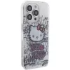 Hello Kitty HKHCP15LHDGPHT Funda rígida iPhone 15 Pro IML Kitty On Bricks Graffiti Blanca