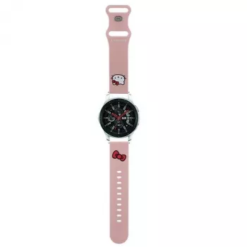 Correa universal de silicona Hello Kitty 22mm Rosa con diseño de cabeza de Kitty